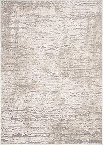 SAFAVIEH Spirit Collection Area Rug - 9' x 12', Taupe & Ivory, Modern Abstract Design, Non-Shedding & Easy Care, Ideal for High Traffic Areas in Living Room, Bedroom (SPR126E) San Francisco Apartment, Office Area Rugs, Rug Size Guide, Indoor Furniture, Grey And Gold, Club Chairs, Rug Design, Home Living Room