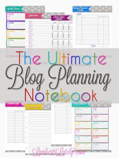 the ultimate blog planning notebook is here