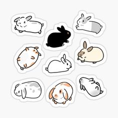 a bunch of stickers with different animals on them