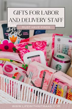 Nurse Gift Basket Ideas Thank You Gift For Doctor After Delivery, Nurse Gifts Labor And Delivery Basket, Midwife Gift Basket, L&d Nurse Gifts Baskets, Nurse Baskets, Nurse Gifts Labor And Delivery, Nurse Basket, Nurse Gift Basket Ideas, Labor And Delivery Nurse Gifts