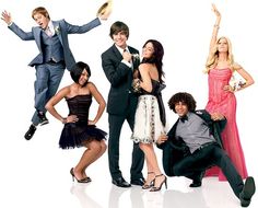 the movie poster for high school musical, starring actors from two different countries and their names