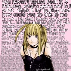 a girl with blonde hair standing in front of a pink background and text that reads, you