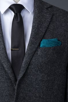 Standard solid intersects flecks of black in our Galveston pocket square. Made of durable cotton, this updated accessory in turquoise will add a subtle twist to your 9-to-5 attire. Imported. Blue Formal Pocket Square, Burgundy Pocket Square, Pink Pocket Square, Green Pocket Square, Plaid Accessories, Pocket Square Styles, Lavender Silk, Dusty Mauve, Silk Pocket Square