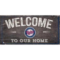 Minnesota Twins Welcome Sign Welcome To Our Home Sign, Our Home Sign, Minnesota Twins Baseball, Baseball Signs, Distressed Signs, Sports Signs, Ny Mets, Welcome To Our Home