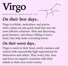 the zodiac sign virgo on their best days