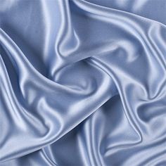 an image of a blue satin fabric