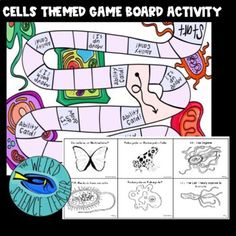 the cell game board activity for kids