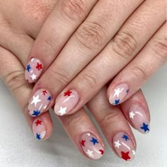 Nyc Nails, Usa Nails, Happy Nails, Minimal Nails, July Nails, Cool Nails