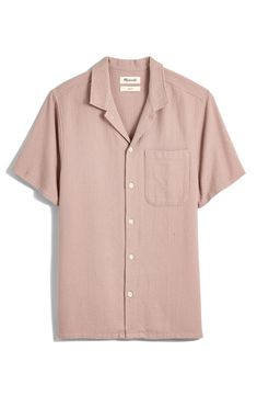 Madewell Woven Waffle Cotton Easy Shirt | Nordstrom Masc Outfits, Simple Shirts, Waffle Weave, Notched Collar, Spring Summer Outfits, Put Together, 100 Percent, Short Sleeve Shirt, Madewell