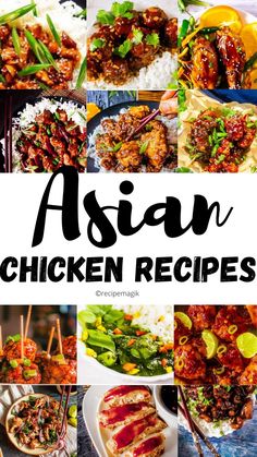 Asian Recipes For Dinner, Healthy Asian Chicken, Healthy Asian Chicken Recipes, Chinese Dishes Recipes, Chicken Recipes For Dinner, Homemade Chinese Food, Chinese Chicken Recipes, Asian Chicken Recipes, Asian Dinner Recipes