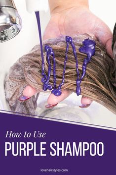 How To Use Purple Shampoo As A Toner, Colored Blonde Hair, Purple Shampoo Before And After, Rebonded Hair, Blue Shampoo, Purple Shampoo For Blondes, Shampoo For Gray Hair, Brassy Hair