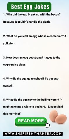 Best Egg Jokes Egg Jokes, Cracked Egg, One Liner, Funny Puns, You Funny, Brighten Your Day, Puns, Comedians