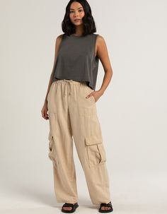 Bdg Urban Outfitters Luca Linen Cargo Pants. Elastic Waistband With Drawcord. Belt Loop Waist. Slant Hand Pockets And Cargo Pockets. Baggy Fit. Approx. Inseam: 31''. 53% Cotton, 47% Linen. Machine Wash. Imported. Model Is Wearing A Size Small. Model Measurements:height: 5'8" Bust: 32"waist: 25"hips: 36" Cargo Linen Pants, Cargo Pants Linen, Cargo Linen Pants Outfit, Baggy Linen Pants, Linen Cargo Pants With Pockets, Baggy Linen Pants Outfit, Linen Cargo Pants, Linen Cargo Pants Outfit, Womens Cargo Pants