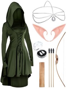 PRICES MAY VARY. Medieval Fairy Costume Set: you will receive 1 set of Irish dance costume for women, including 1 pair of elf latex ears, 1 pair of elf teeth, 1 multi tassel dribble rhinestone headband, 1 wooden bow with 4 arrows, and a Medieval hooded dress, which can meet the demand that you dress for the Renaissance Traditional Irish Costume: the renaissance fair dress features a retro style and loose sleeves; Coming with belt on the front and back, which can be adjusted according to your bod Ren Fest Costumes Women, Viking Elf, Halloween Constumes, Medieval Fairy, Fairy Costume Women, Irish Costumes, Halloween Costumes Women Creative, Costumes 2023