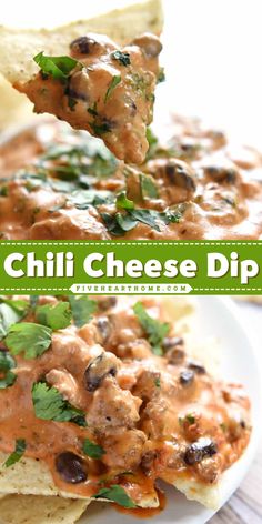 Don't miss out on this easy game day food! With a combo of homemade chili, real cheddar cheese sauce, cream cheese, and more, this warm dip is one of the best football appetizers. Put this Chili Cheese Dip on your collection of simple game day recipes! Best Football Appetizers, Easy Game Day Food, Chili Cheese Dip, Football Appetizers, Game Day Recipes, Chili Cheese Dips, Cheddar Cheese Sauce, Superbowl Snacks, Homemade Chili