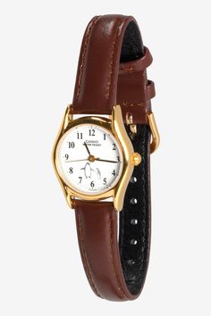 WCHAPINB6 - Casio Women's Penguin Leather Watch Elegant Watches Women, Penguin Design, Vintage Watches Women, Watches Women Leather, Jewelry Accessories Ideas, Jewelry Lookbook, Classy Jewelry, Dream Jewelry, Vintage Watches