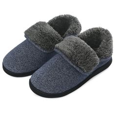 Cozy & Warm - Conquer the cold with this boot-style slipper, the whole interior is covered with fluffy wool fleece, skin-friendly & moisture-wicking, keeping you warm throughout the winter. Cushioning & Support - Padded with layers of high-density memory foam, high resilient foam, and shock-absorption EVA, that really molds to your feet and retains the shape. The supportive insole relaxes your arch and feet from all-day walking or standing. Versatile & Non-skid Rubber Sole - The non-slip TPR sol Comfy House, Slippers Boots, Boot Style, Fuzzy Slippers, House Shoes, Slipper Boots, Mens Slippers, Dog Walking, Fashion Boots