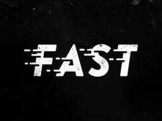 the word fast is written in white on a black background with some type of graffiti