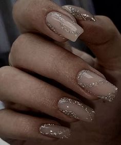 Formal Nails, Sparkly Nails, Prom Nails