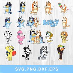 cartoon dog svg clipart bundle for commercial use