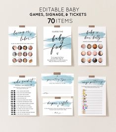 Fun & Trendy Baby Shower Activities - Blue Splash Bundle Baby Shower, Shower Activities, Baby Shower Activities, Trendy Baby, Shower, Blue