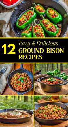 easy and delicious ground bison recipes that are ready to eat in the slow cooker