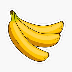 a bunch of bananas sticker on a white background