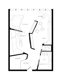 the floor plan for a small studio apartment