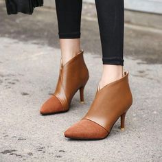 Heel Height: 8cmPlatform Height: 1 cmStyle: Fashion,KoreanOccasion: Casual,Party/Club,Office/Career,DressSeason: Spring,Summer,Fall/Autumn,WinterPackage Contents: 1 x Shoes (Pair)Size Guide:34 = foot length 21.5-22cm (Foot width=8-8.5cm)35 = foot length 22-22.5cm (Foot width=8.5cm)36 = foot length 22.5-23cm (Foot width=8.5-9cm)37 = foot length 23-23.5cm (Foot width=9cm)38 = foot length 23.5-24cm (Foot width=9-9.5cm)39 = foot length 24-24.5cm (Foot width=9.5-10cm)40 = foot length 24.5-25cm (Foot Trendy Low Heel Winter Heels, Trendy Low Heel Heels For Winter, Brown Pointed Toe Heels For Winter, Trendy High Ankle Heels For Office, High Heel Martin Boots For Spring Workwear, Elegant Brown Ankle-high Martin Boots, Brown Pointed Toe Martin Boots, Brown Low Heel Winter Heels, Elegant Martin Boots With Pointed Toe For Spring