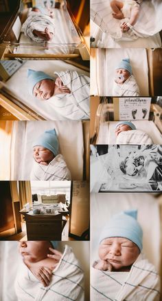 a collage of photos showing different stages of birth