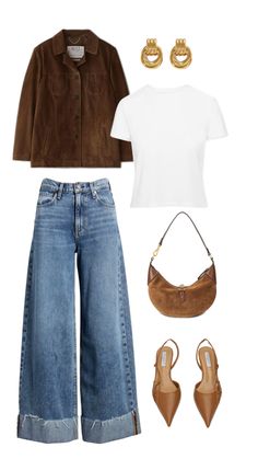 Pinterest girl, Pinterest outfits, outfit inspo, outfit ideas, summer outfits, fall transition outfits, summer fashion, fall fashion, leather jacket outfits, vacation outfits, neutral outfits, Pinterest aesthetic, Suede, neutral style, brown, heels, jeans, fashion, style inspo Outfit Layout, Fall Aesthetic, Early Fall, Outfit Inspo Fall, Lookbook Outfits, Fall Winter Outfits, Daily Outfits, Everyday Outfits