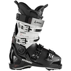 evo.com | Atomic Alpine Ski Boots > The go-to fit for intermediate to advanced skiers with a narrow foot, ankle and lower leg, the Atomic Hawx Ultra 110 S GW Ski Boots continue to rock the boot world with their combination of Memory Fit heat molding potential, small cuff diameter, light weight and great skiability. The concept of bringing the boot shell closer to the midfoot and ankle has long been taken for granted in the racing world but ignored by recreational skiers - now you can experience Nordic Walking, Gold Liner, Ski Boot, Child Bike Seat, Snow Accessories, Downhill Skiing, Ski Gear, Snowboarding Gear, Alpine Skiing