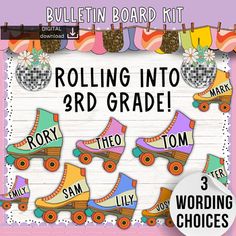 THIS IS A DIGITAL DOWNLOAD   Please follow steps in last photo to download your items. I am unable to email copies to individual emails  Elevate your classroom with our back to school "Groovy bulletin board kit! Ideal for any bulletin board or even your classroom door, this cheerful decor will delight both students and parents and get everyone ready for a positive new year and a fresh start!Why go digital? - **Instant Delivery:** Receive it immediately after purchase.- **Enduring Quality:** Never worry about wear and tear  simply print it again!- **Convenience:** Easy to use, and no need to hunt for in-store options.- **Adorable Design:** Far cuter than standard in-store choices, adding a touch of charm to your classroom WHAT YOU GET:  Everything you need to make a great back to school bul Classroom Doors Back To School, Up Door Decorations Classroom, Groovy Door Decor Classroom, Back To School Door Decor, 80s Classroom Door, Groovy Classroom Decor, Back To School Door Decorations, Groovy Year Bulletin Board