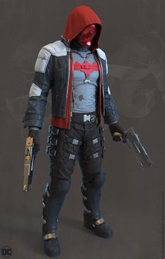 Vigilante Design, Batman Arkham Knight Red Hood, Red Hood Dc, Batman Red Hood, Red Hood Cosplay, Jason Todd Batman, Movie Script, Superhero Suits, Gotham Batman