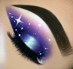 Curl Eyelashes, Eye Makeup Images, Space Makeup, Eyeliner Hacks, Thick Eyelashes, Galaxy Makeup, Tattoo Henna