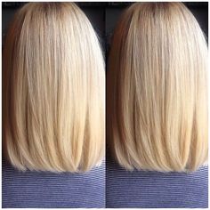 #Hair #ShortHair #Haircut Medium length blunt cut for fine hair. click now to see more... Back Of Bob Haircut, Bob Haircut Back View, Cute Bob Hairstyles