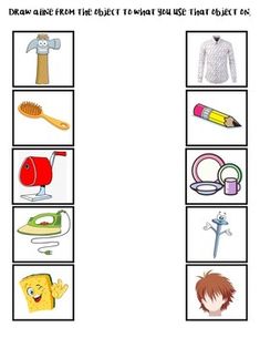 the worksheet is filled with pictures to help kids learn how to make their own items