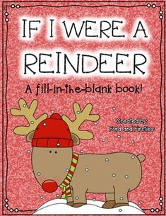 the cover of if i were a reindeer a fill - in - the - blank book