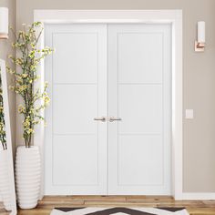 revitalise your home's aesthetic with the Internal White Primed Temple 3 Panel Pair Door, a beautifully designed addition that marries modern style with classic elegance. This sophisticated set includes two doors, each finished in a pristine white primer, ready to enhance any room with its bright and adaptable appearance. The Temple design features three raised panels, offering a contemporary take on traditional door styles, providing depth and character to any interior space. Accompanied by a White Internal Primed 35mm Door Pair Maker, this duo ensures a seamless and professional installation, resulting in a polished and unified look that significantly elevates the charm and functionality of your living environment. Ideal for those seeking a minimalist yet impactful door option, this pair Traditional Door, Stylish Doors, Decorating Themes, Temple Design, Cabinets Storage, Raised Panel, Internal Doors, Door Styles, Living Environment