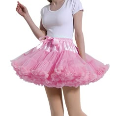 PRICES MAY VARY. SIZE：Elastic waist stretches 20-43inches，Length is 16 inches. Puffy Tutu Skirt：Two layers special pleated soft tulle+one Layer soft satin lining,The skirt have an adjustable waist.Satin ribbon bow at waist outside is just for decoration. Easy to Care：Easy Hand Wash or Machine Washable in Cold Water Occasion:Made of luxury lace satin and tulle just as the bloom fancy flowers. Each piece is carefully made by hand. Fit for wedding, ceremony, party or prom, Halloween, Cosplay, Cockt Tutu Skirt Outfit, Poofy Skirt, Transgender Outfits, Petticoat Skirt, 2000s Clothing, Fancy Flowers, Satin Ribbon Bow, Pink Tutu, Ball Gowns Evening