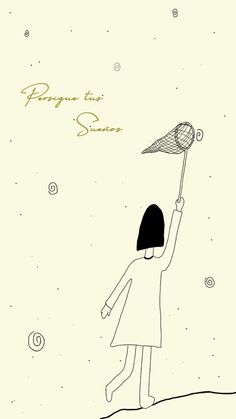 a drawing of a person holding a tennis racquet up to the sky with stars in the background