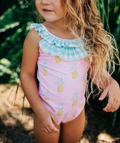 Sugar Bee Clothing Sugar Bee Clothing  Pink Pineapple Bow Back Swimsuit - Little Miss Muffin Children & Home Bee Clothing, Pineapple Swimsuit, Pink Pineapple, Bow Back, Pink Swimsuit, Pineapple Print, Kids Swimwear, Kids Swimming, Swimwear Girls