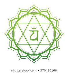 the seven chakras in green on a white background