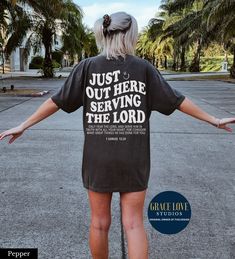 "Christian Merch Comfort Colors Christian Shirt 👉 QUICK FACTS 👈 Unisex Garment-Dyed T-shirt Comfort Colors® 1717 100% ring-spun cotton. Sizing is true to size RELAXED FIT - Size up 1-2 sizes for oversized look 👉HOW TO ORDER:👈 1. Please, Check and Review all Photos. 2. Select Your Size and Color from drop down menus. 3. Choose Your Quantity as much as you want. 4. Click \"Add To Cart\". For multiple items go back to the listing and repeat the steps. 👉Sizing Chart 👈 Use the sizing chart to understand the measurement of our Hoodies. 👉Care Instructions 👈 Machine wash: cold (max 30C or 90F); Do not bleach; Tumble dry: low heat; Iron, steam or dry: low heat; Do not dryclean. 👉Returns👈 All items are made-to-order. Because of the nature of these items, unless they arrive damaged or defec Jesus Merch, Christian Wear, Church Tshirts, Christian Clothes, Christian Tshirt Design, Jesus Clothes, Scripture Shirt, Christian Shirts Designs, Christian Merch