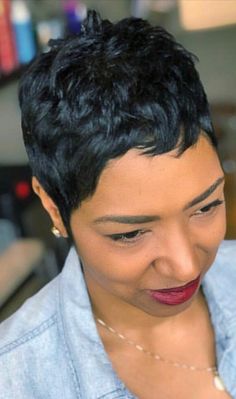 Haircut Pixie, Short Black Hair, Penteado Cabelo Curto, Short Pixie Haircuts