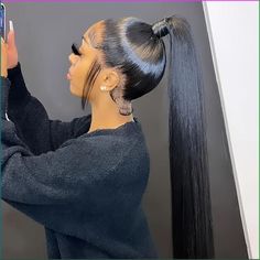 Faster shipping. Better service Long Ponytail Hairstyles, Stylish Ponytail, Long Ponytail, Full Lace Front Wigs, High Ponytail Hairstyles, Weave Ponytail Hairstyles, Weave Ponytail, Quick Weave