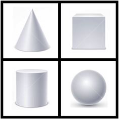 four different shapes are shown in this image