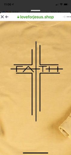 an image of a cross with the word faith on it