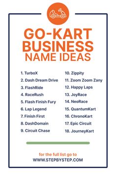 Go-Kart Business Name Ideas Ideas Name, Business Name Ideas, Thrill Seeker, Name Ideas, Name Generator, Go Kart, Business Names, Creative Business, Start Up