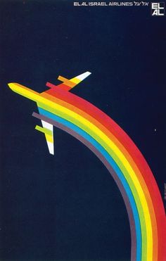 an airplane flying over a rainbow in the sky